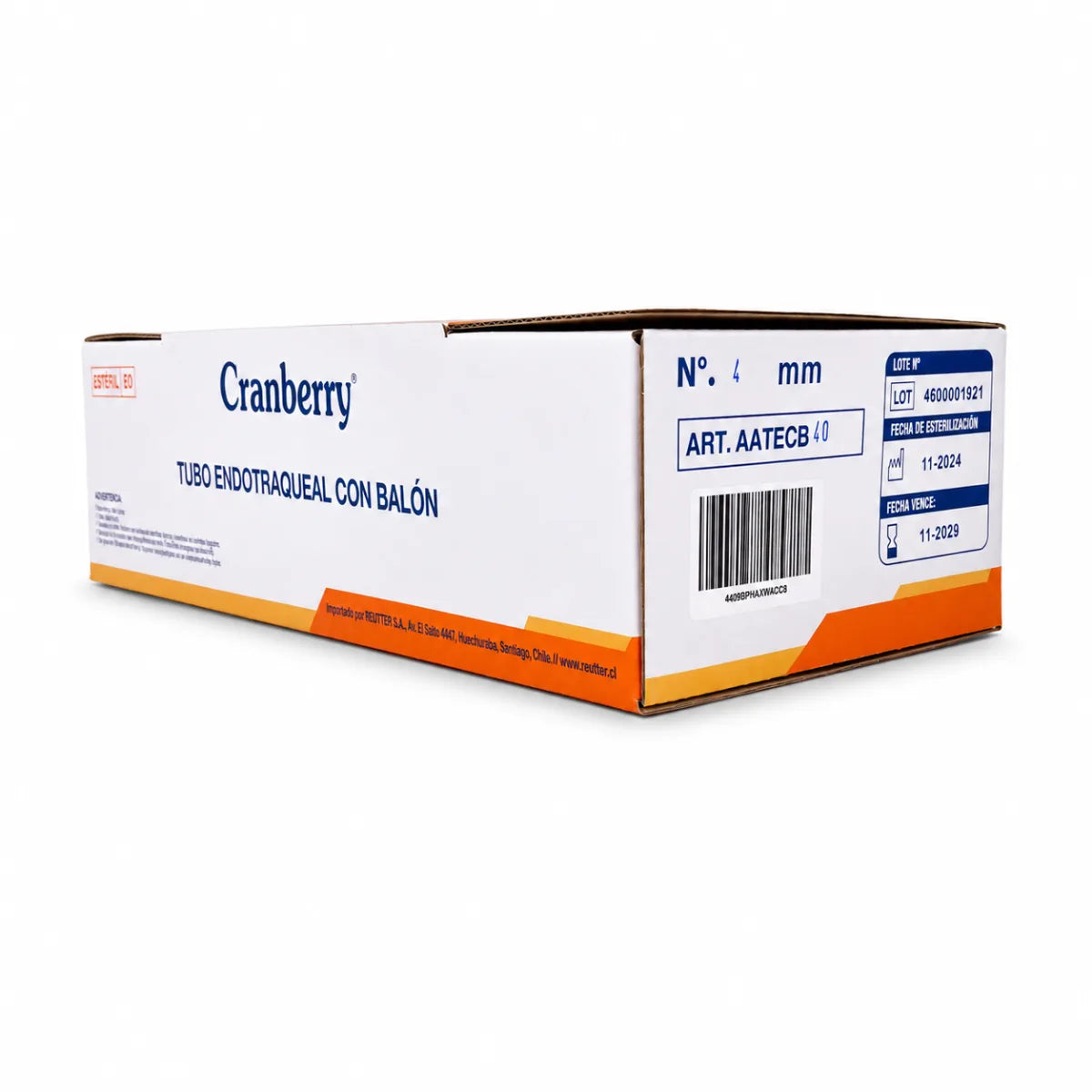 Tubo Endotraqueal con Balón Cranberry