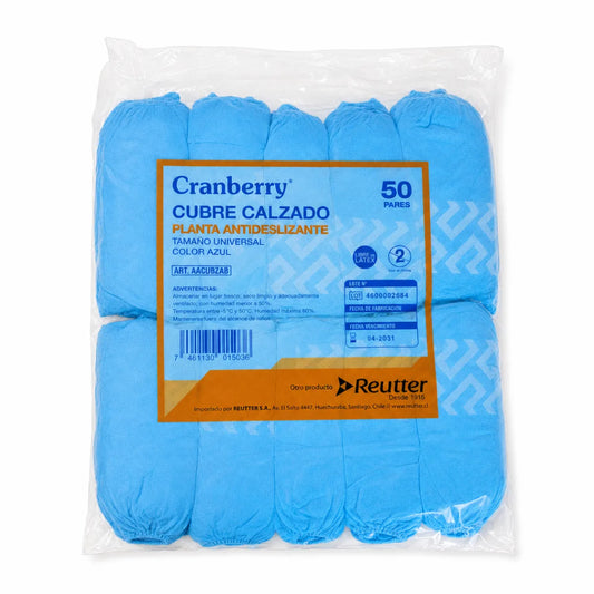 Cubre Calzado Antideslizante Tela Gruesa Cranberry x100