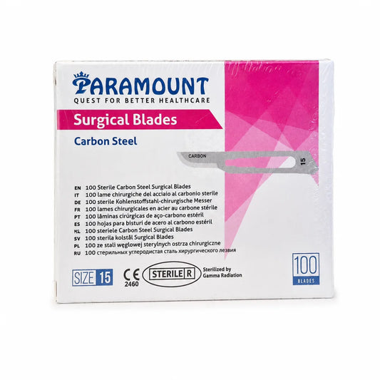 Hojas de Bisturí Estériles x100 Paramount N° 15