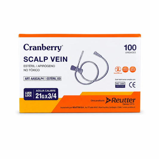 Scalp Vein - Mariposa Estéril Cranberry