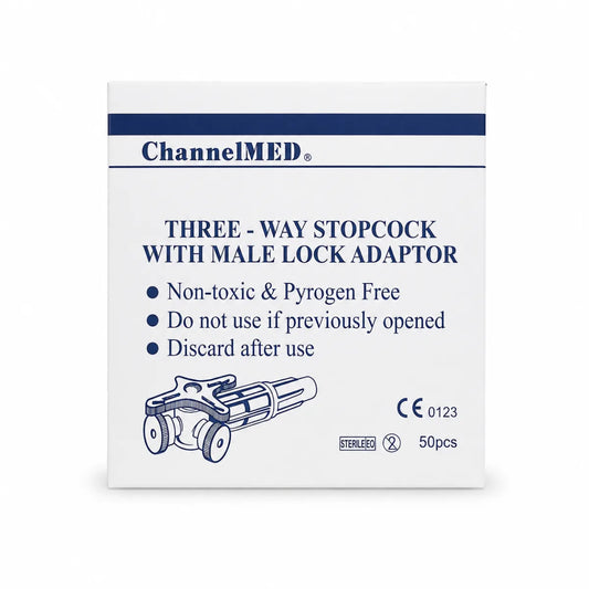 Llave de Tres Pasos Estéril Channelmed Caja x50