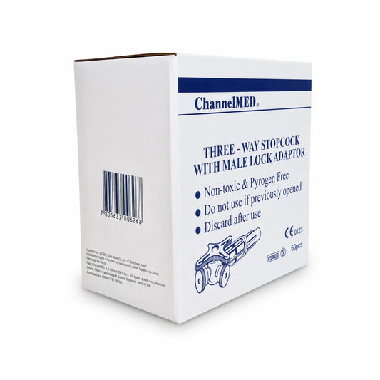 Llave de Tres Pasos Estéril Channelmed Caja x50