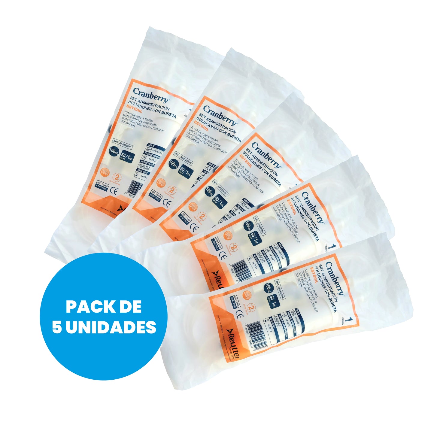 Equipo de Infusión con Bureta Graduada Pediátrica 100 mL