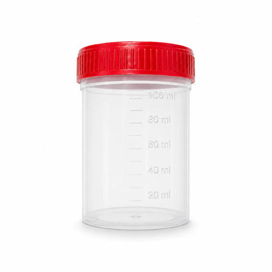Frasco Multipropósito Estéril Tapa Roja
