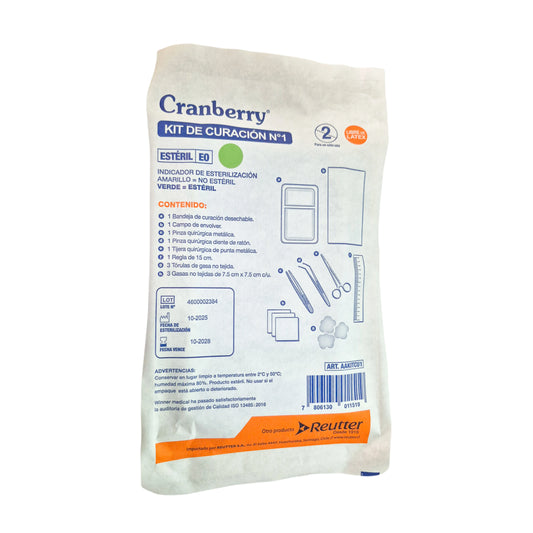 Kit de Curación Desechable Estéril Cranberry