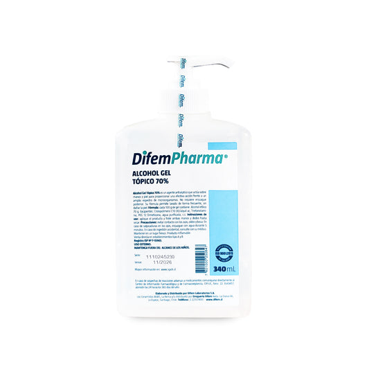 Alcohol Gel Tópico 70% Difem Pharma