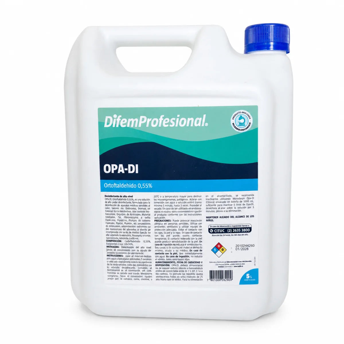 OPA-DI Ortoftaldehído 0,55% Desinfectante de Alto Nivel DifemProfesional