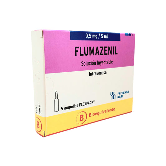 Flumazenil Solución Inyectable 0.5 mg/5mL Fresenius Kabi 0.5mg/5mL x5