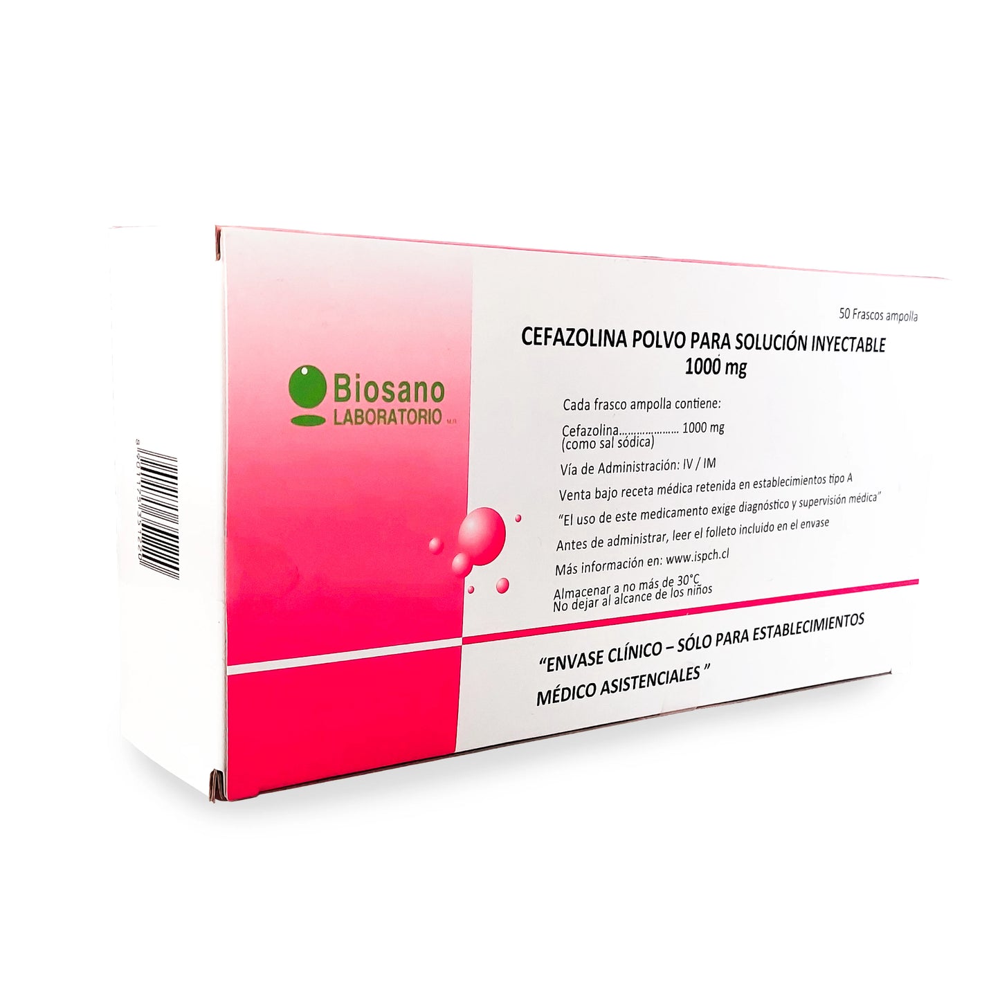 Cefazolina 1 g Inyectable IV/IM x10 Frasco Ampolla