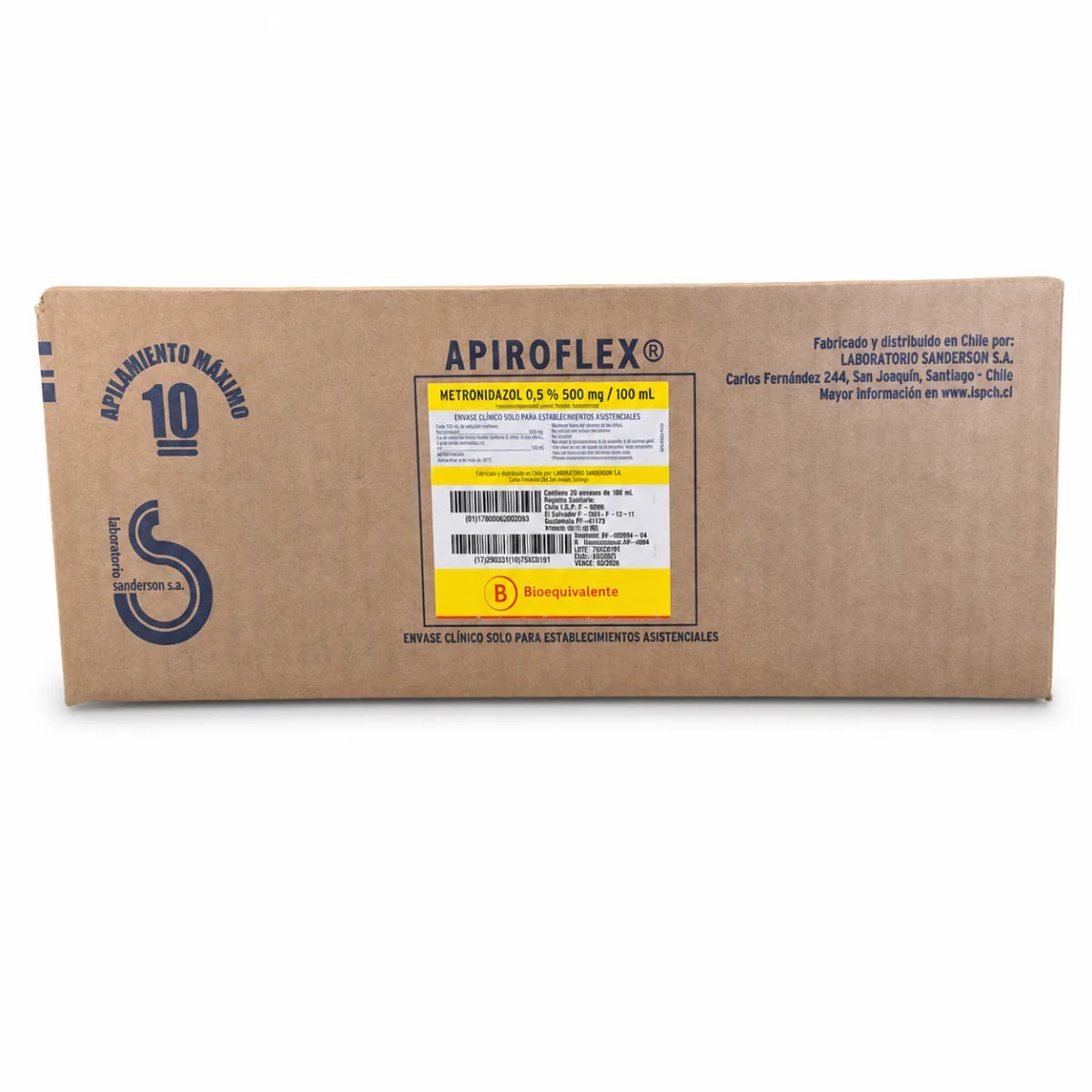 Metronidazol 0,5% Inyectable x20 Fresenius Kabi