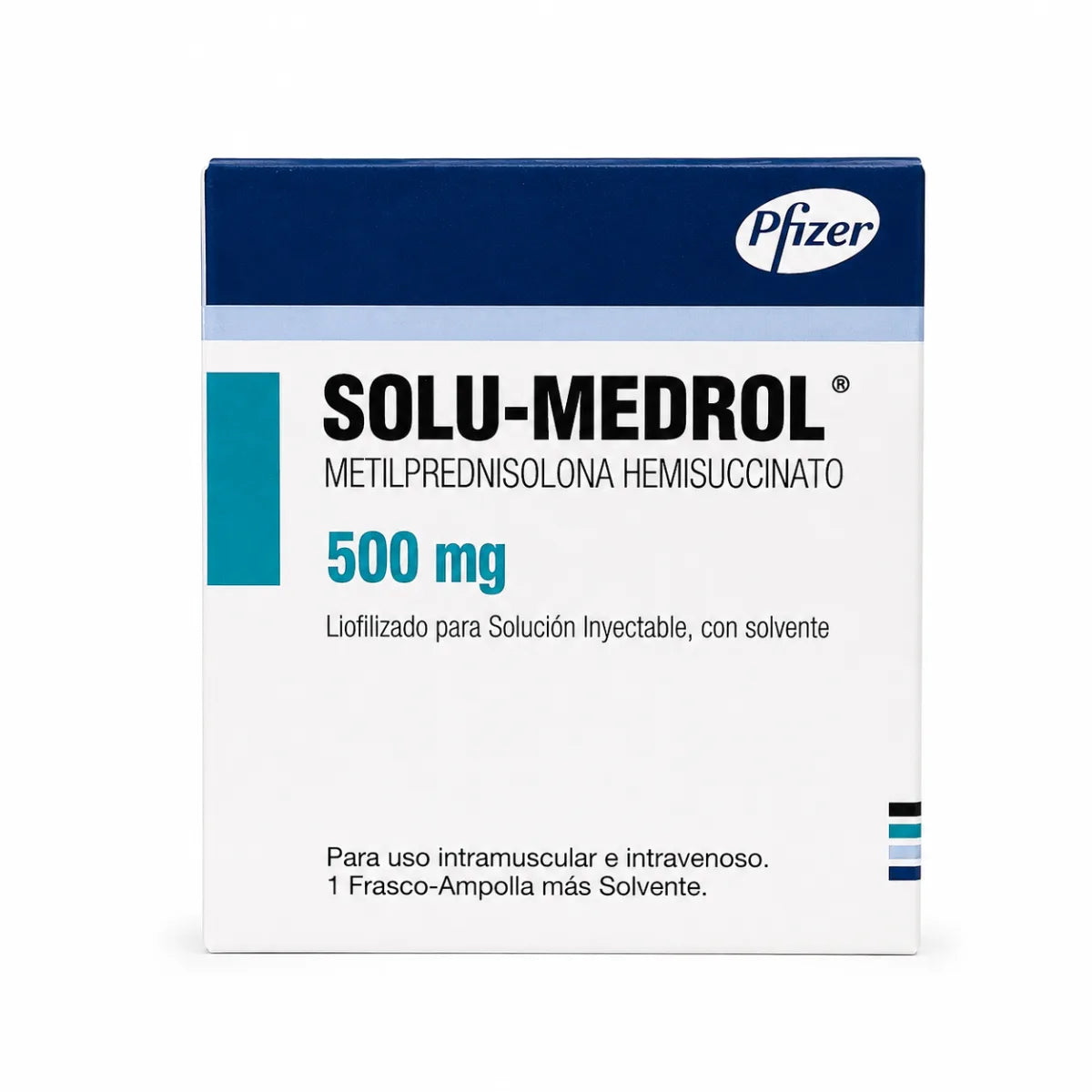 Metilprednisolona (Solu-Medrol) 500 mg Polvo para Solución Inyectable