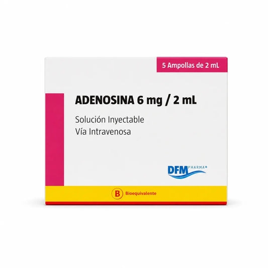 Adenosina 6 mg/2 mL Solución Inyectable DFM Pharma (x5)