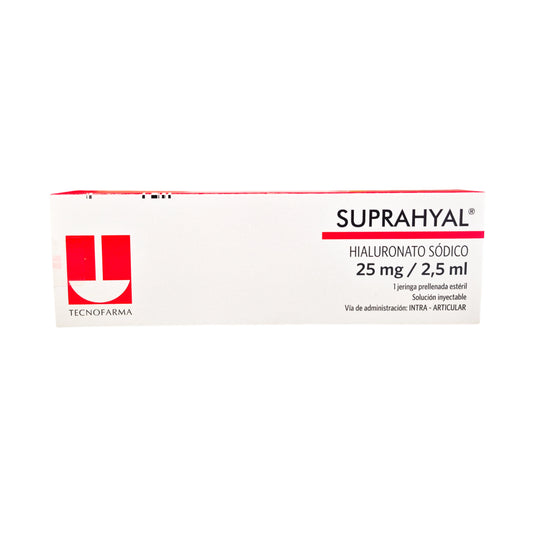 SUPRAHYAL® Hialuronato Sódico 25 mg/2.5 mL