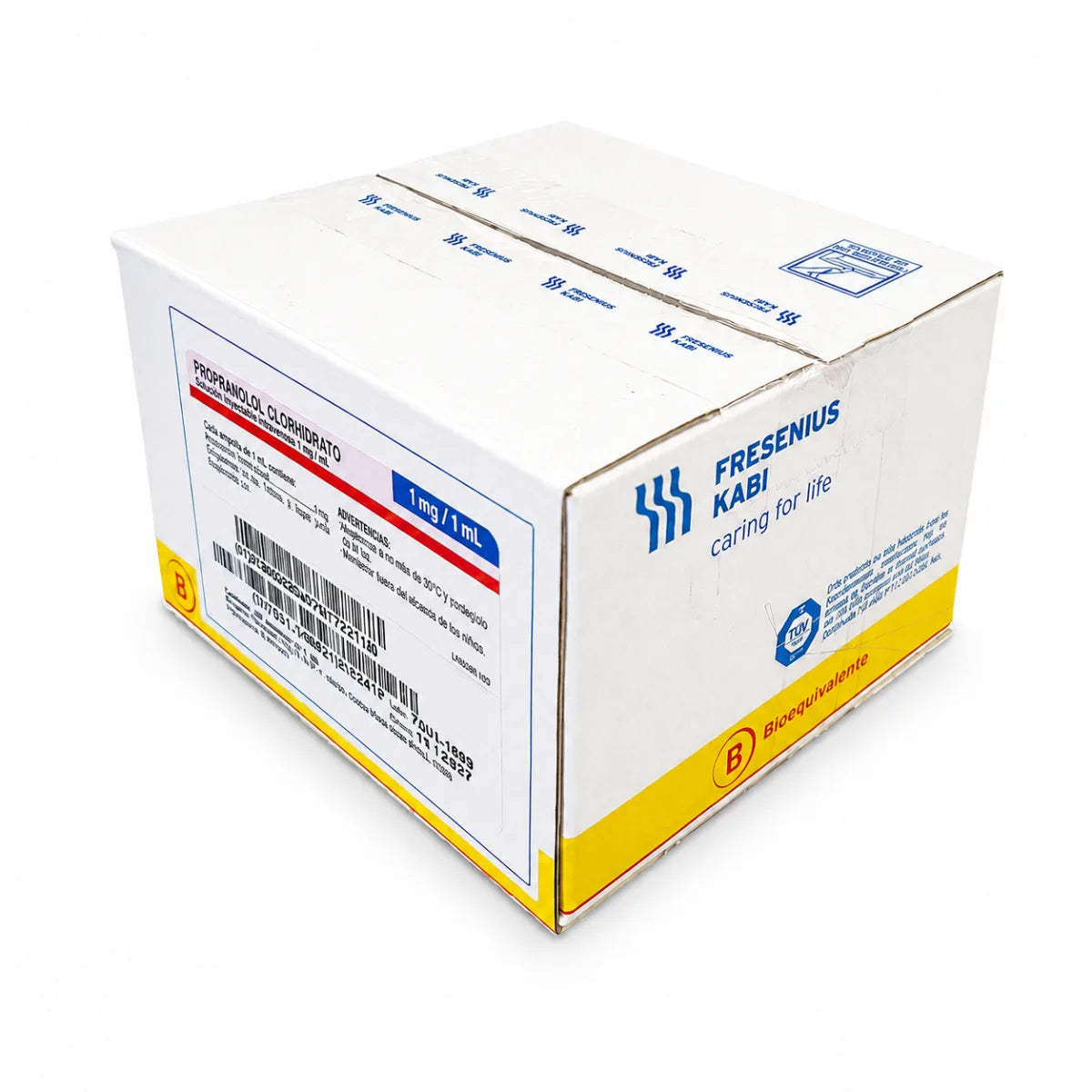 Propranolol Clorhidrato 1 mg/1 mL Solución Inyectable Sanderson (x100)
