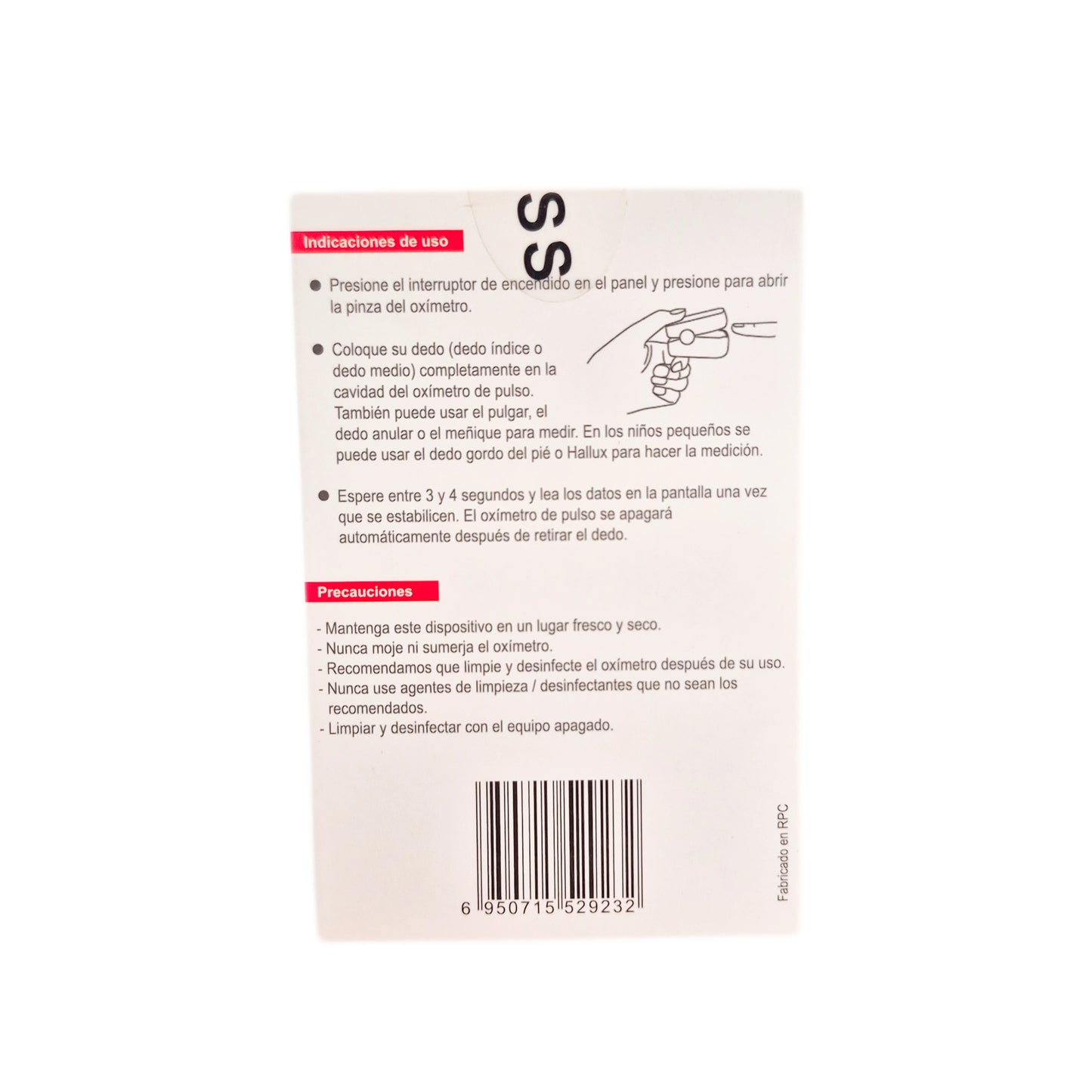 Oxímetro de Pulso Scanmed OHT60