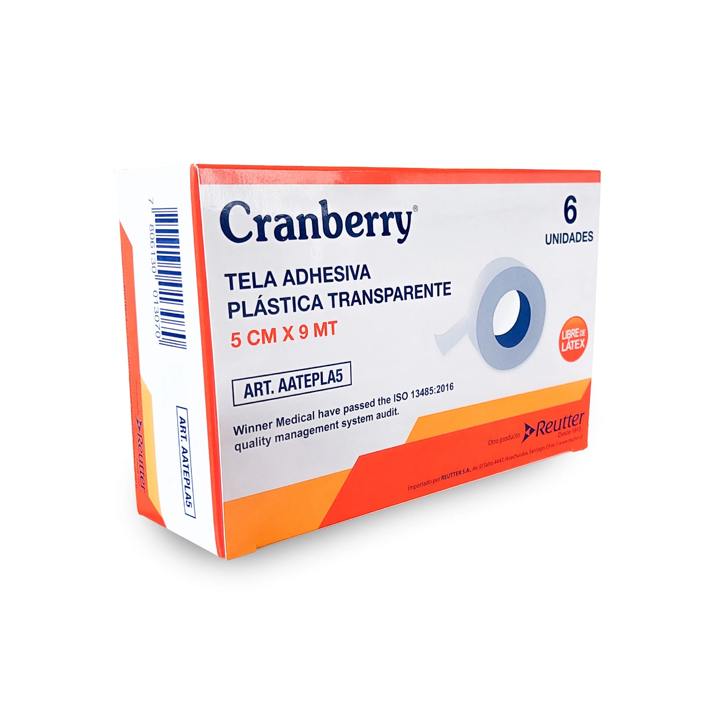 Tela Adhesiva Médica Transparente Macroporosa Cranberry