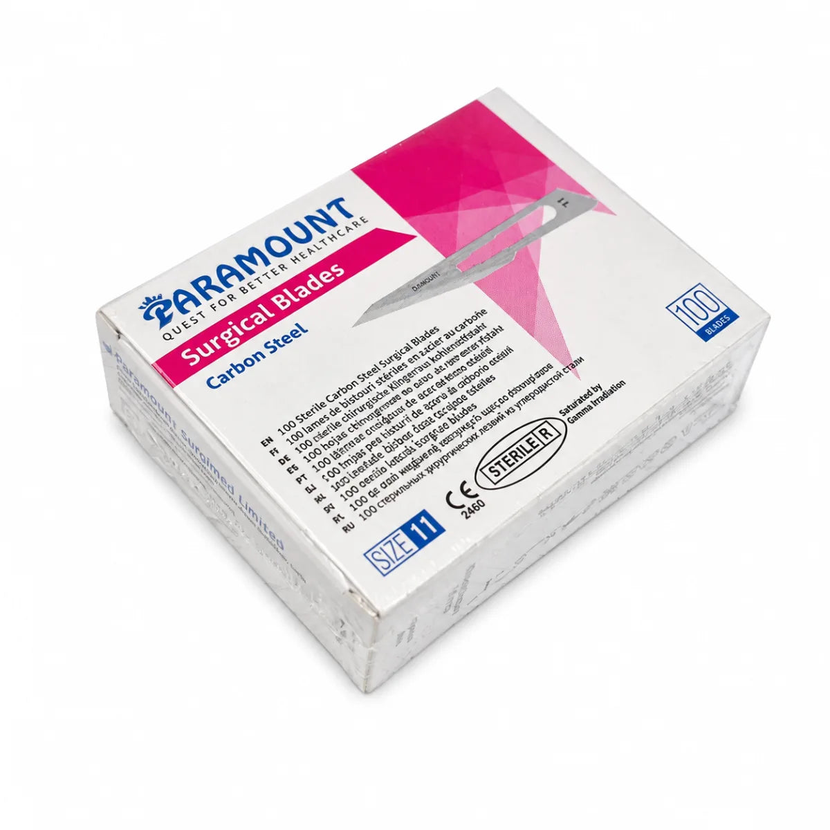 Hojas de Bisturí Estériles x100 Paramount N° 11