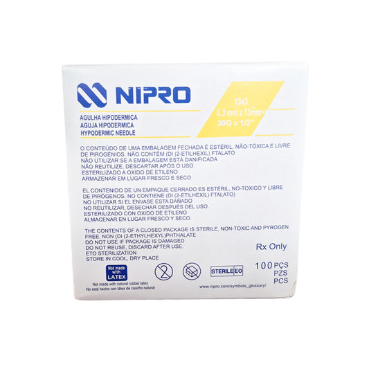 Aguja Hipodérmica Nipro