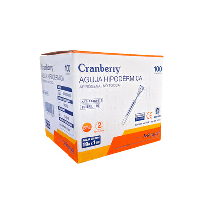 Aguja Hipodérmica Cranberry