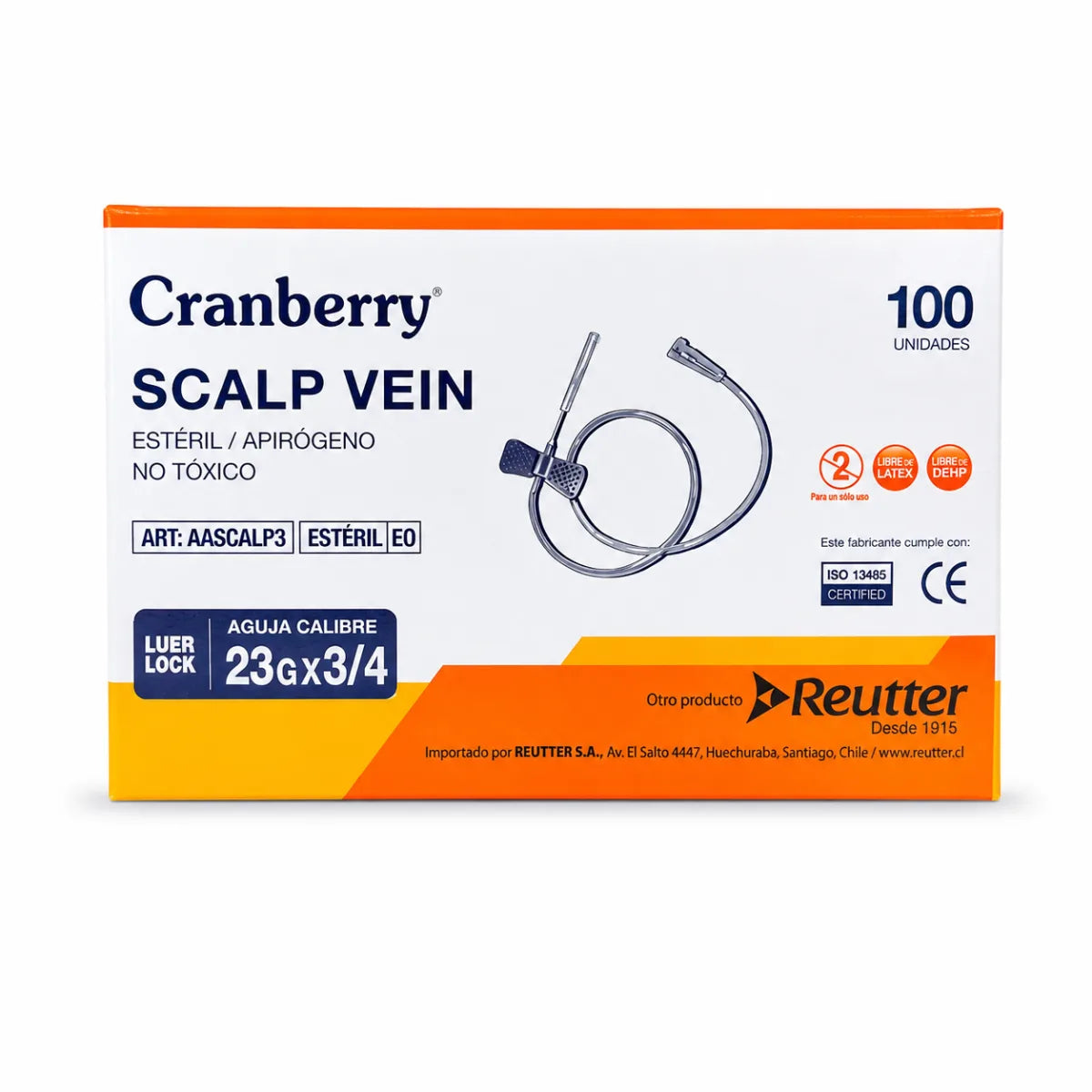 Scalp Vein - Mariposa Estéril Cranberry