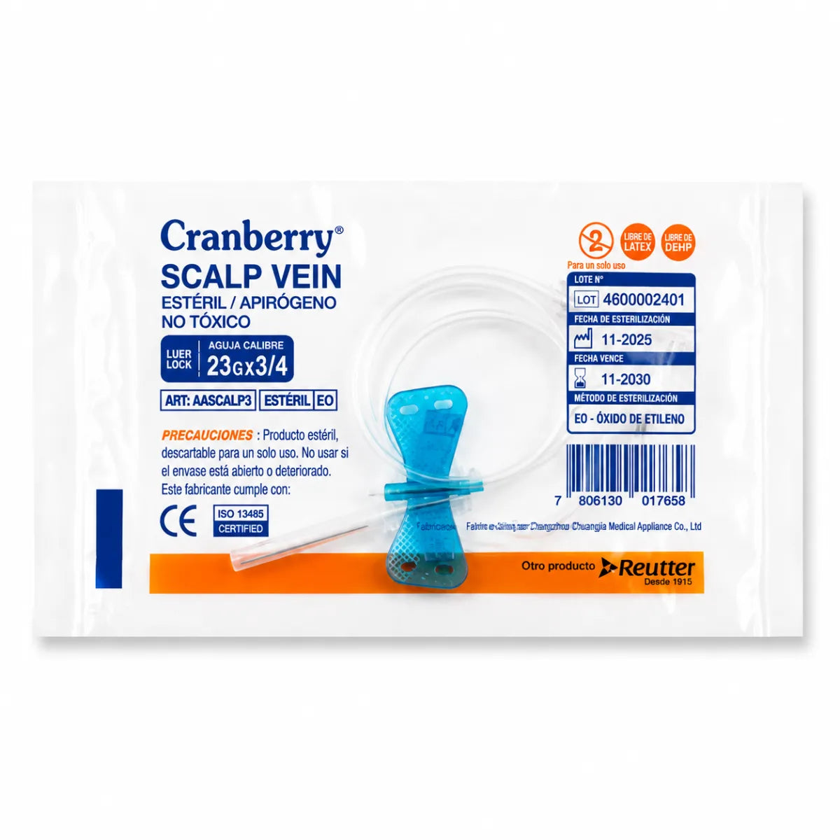 Scalp Vein - Mariposa Estéril Cranberry