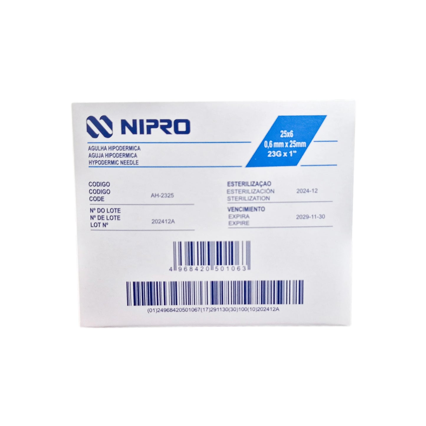 Aguja Hipodérmica Nipro