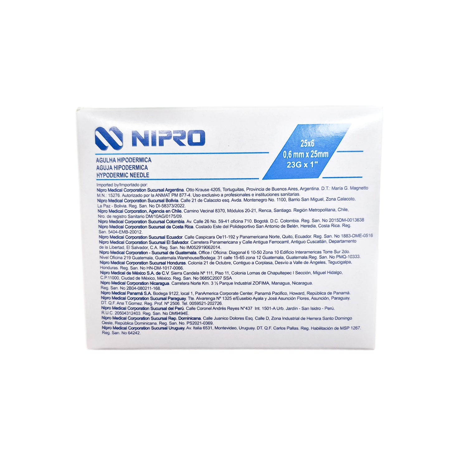 Aguja Hipodérmica Nipro