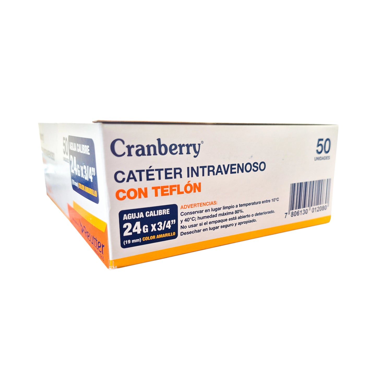 Catéter Intravenoso Periférico Estéril Cranberry – x50