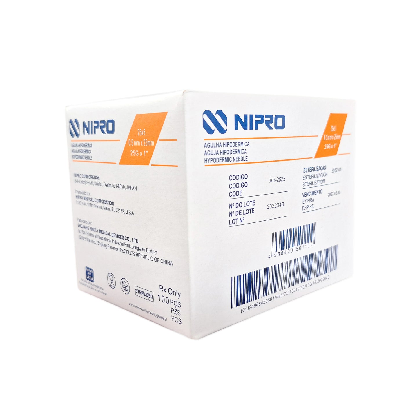 Aguja Hipodérmica Nipro