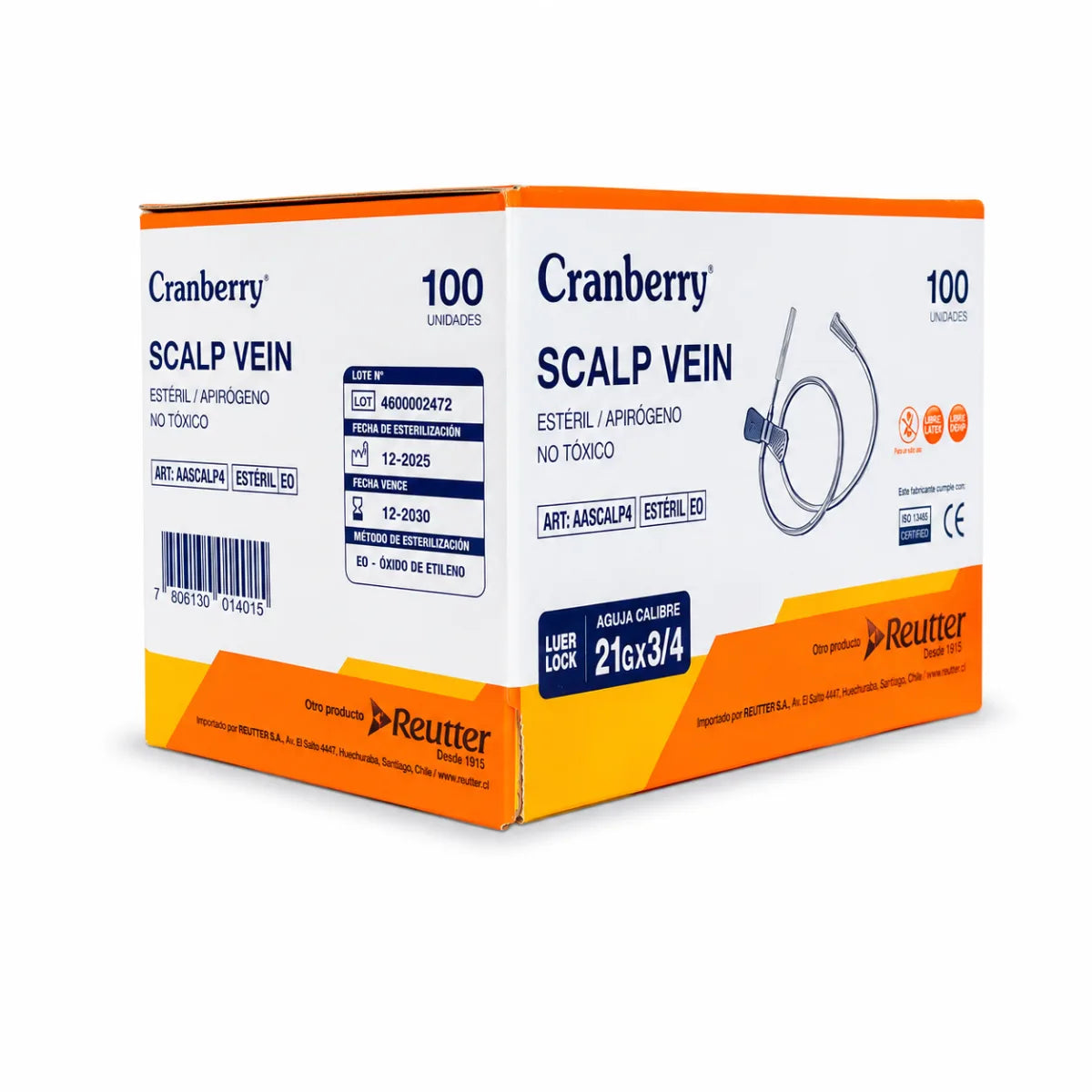 Scalp Vein - Mariposa Estéril Cranberry