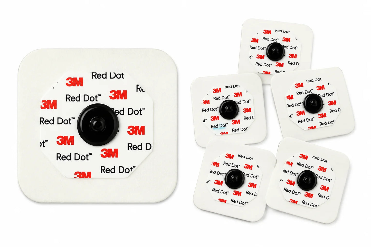 Electrodo ECG 3M Red Dot 2570 Broche de Carbono Paquete x50