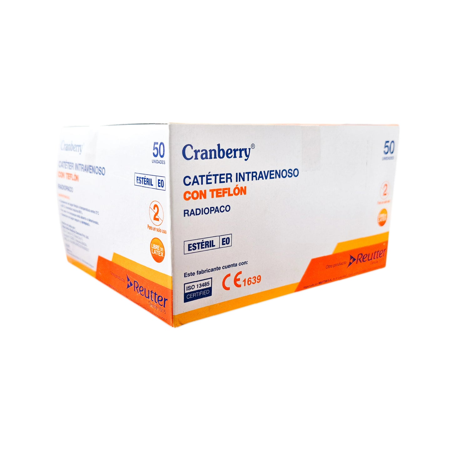 Catéter Intravenoso Periférico Estéril Cranberry – x50