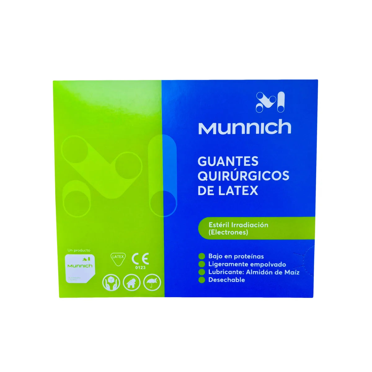 Guante de Látex Estéril Quirúrgico Munnich 50 Pares