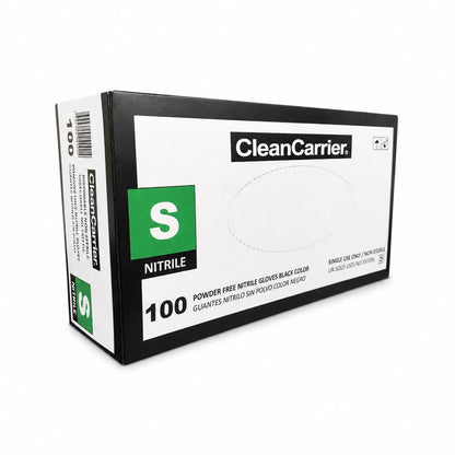 Guante de Examinación de Nitrilo Sin Polvo Negro CleanCarrier