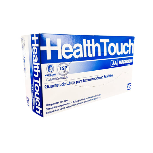 Guante de Látex Examinación Health Touch Caja por 100