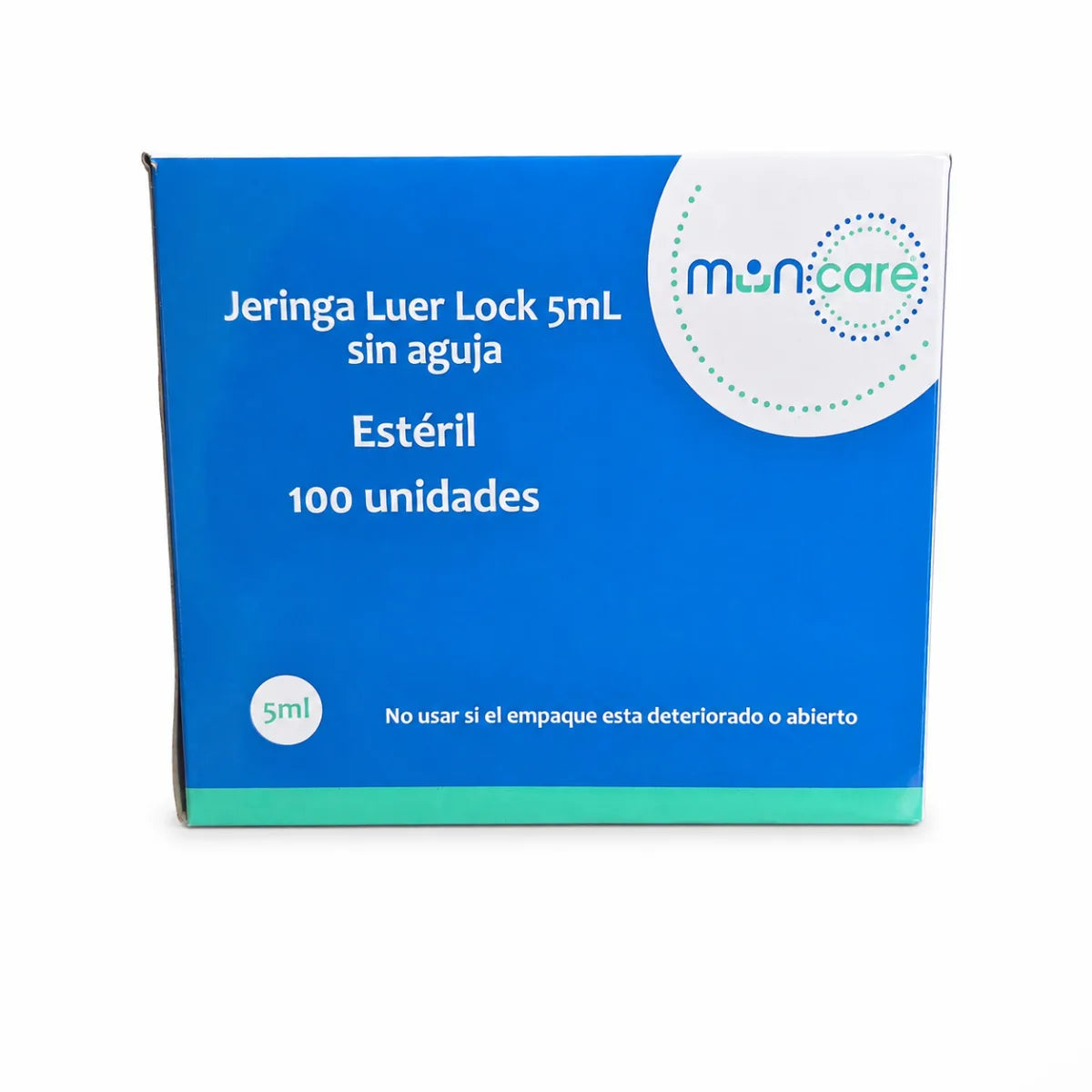 Jeringa Sin Aguja Muncare 5mL Lock x100