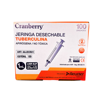 Jeringa SLIP con Aguja Cranberry