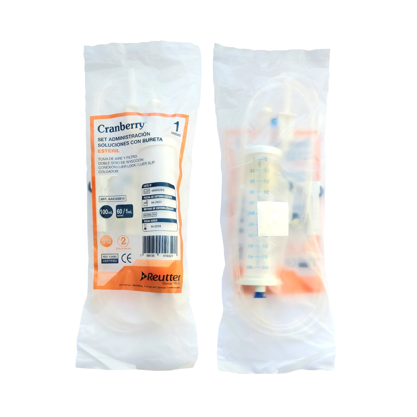 Equipo de Infusión con Bureta Graduada Pediátrica 100 mL