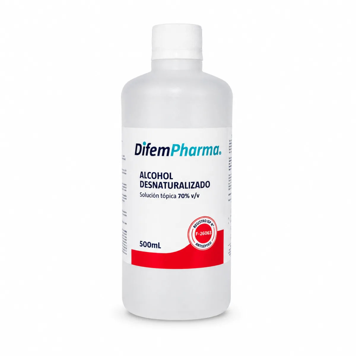 Alcohol Desnaturalizado 70% Difem Pharma 500mL
