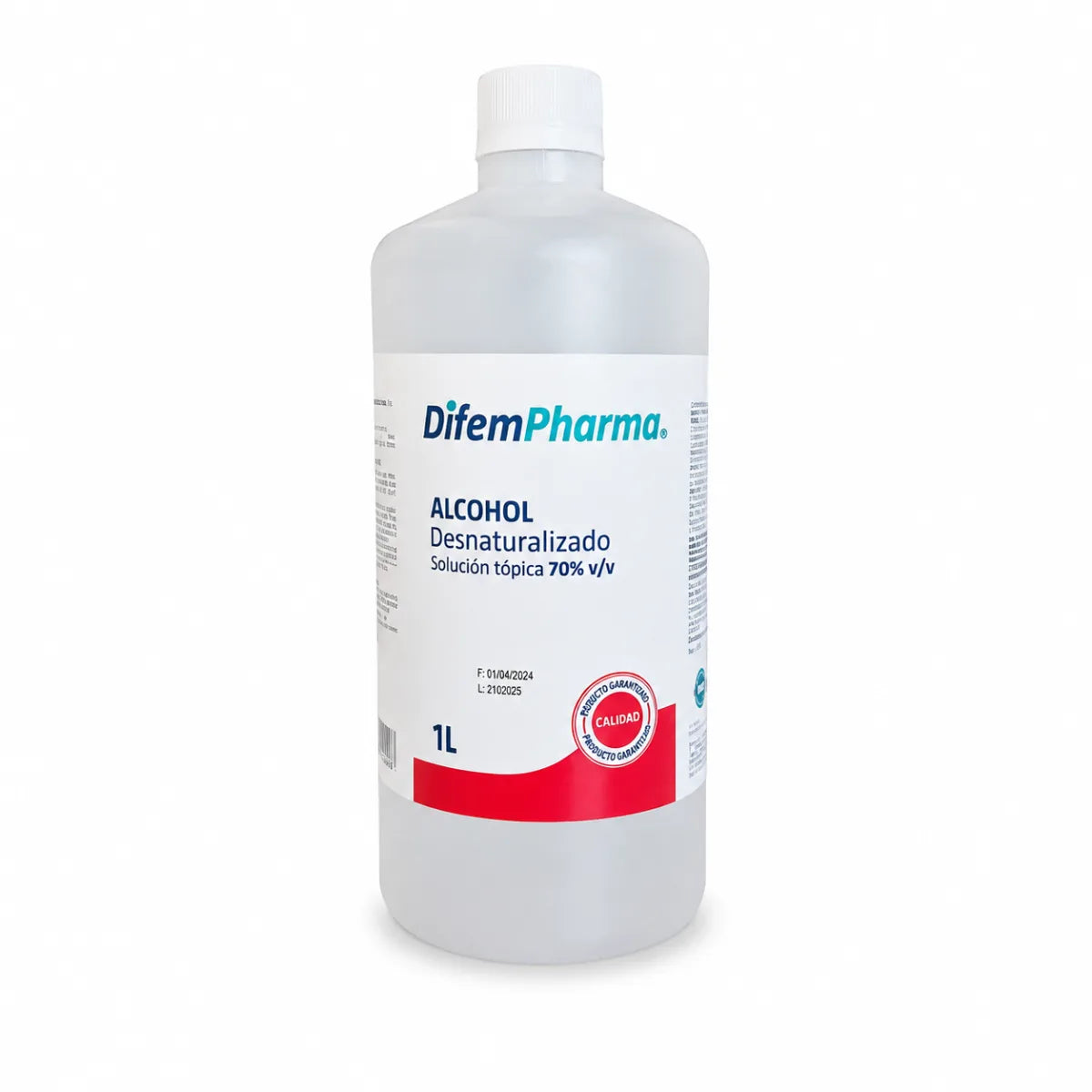 Alcohol Desnaturalizado 70% Difem Pharma 1000mL