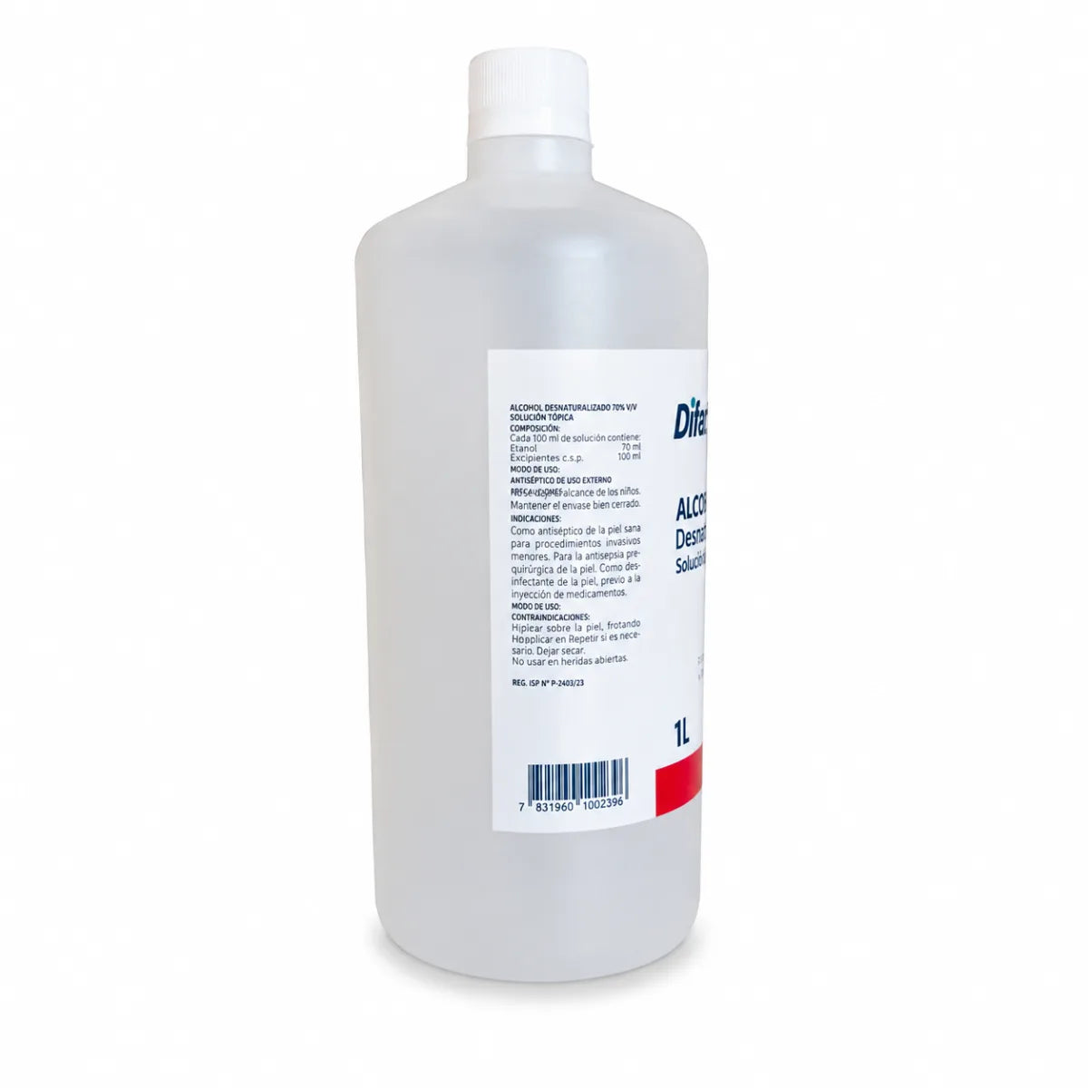 Alcohol Desnaturalizado 70% Difem Pharma 1000mL