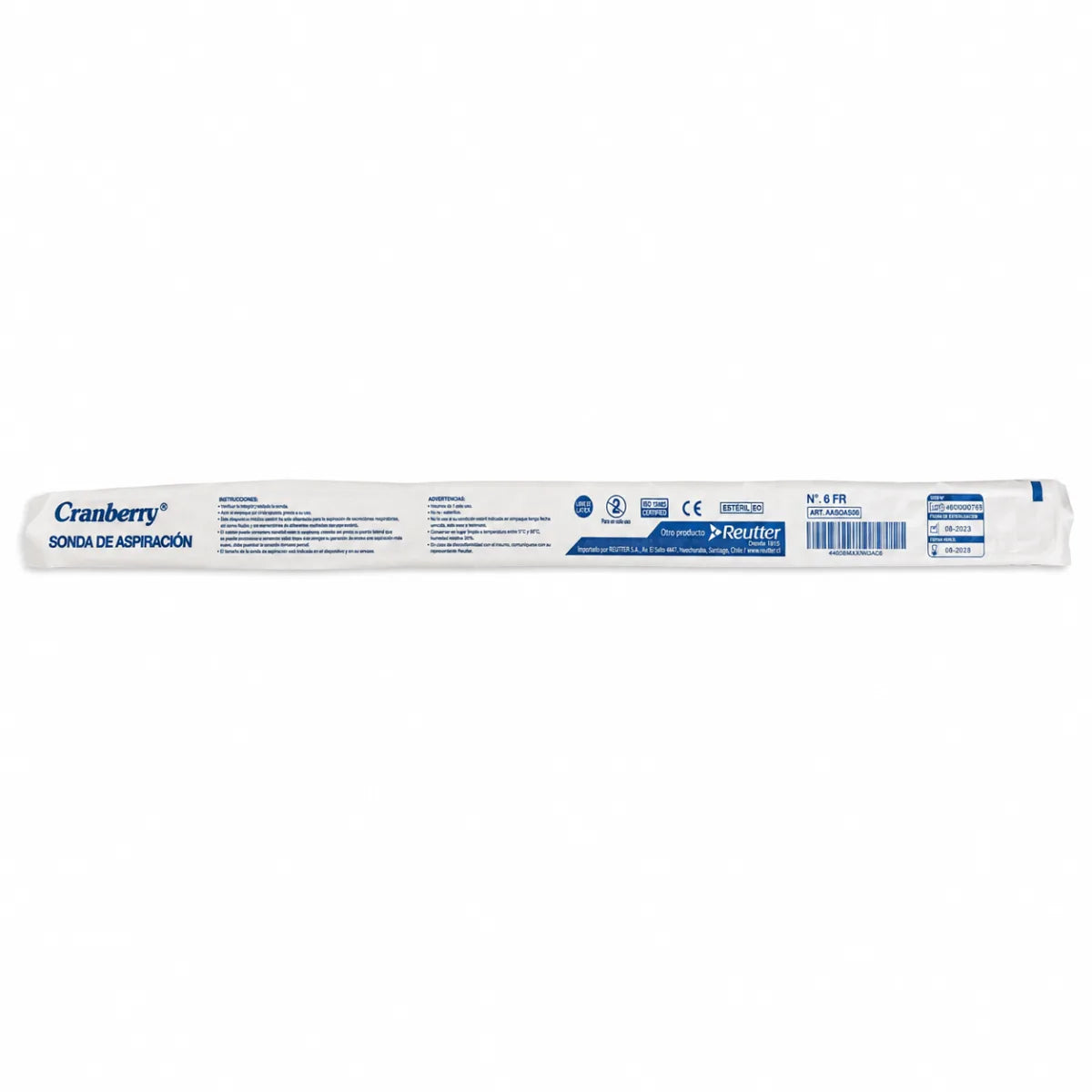 Sonda de Aspiración con Control de Succión Cranberry 6FR x1