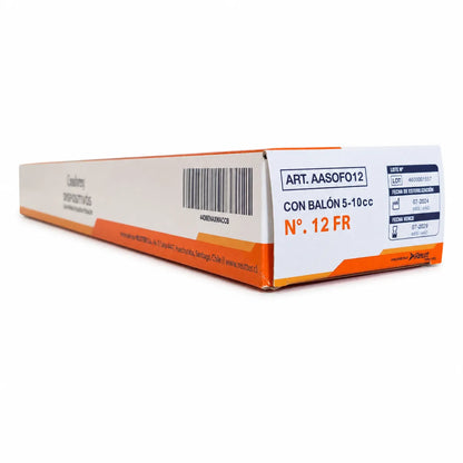 Sonda Foley Látex Forrado en Silicona 2 Vías Cranberry
