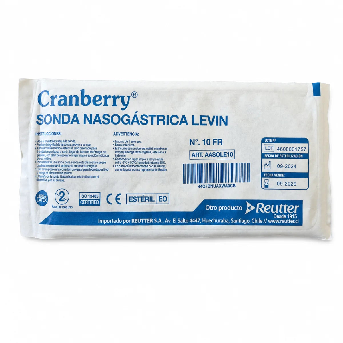 Sonda Nasogástrica Levin Graduada