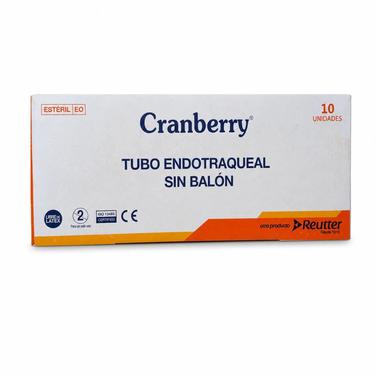 Tubo Orotraqueal sin Balón Cranberry