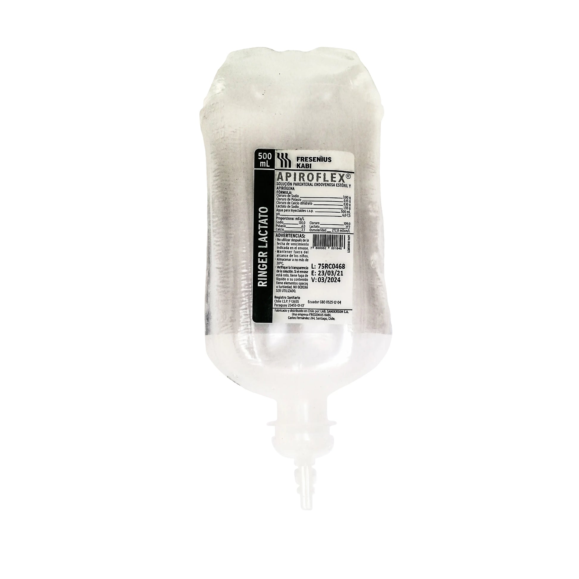 Ringer Lactato Solución Inyectable Fresenius Kabi