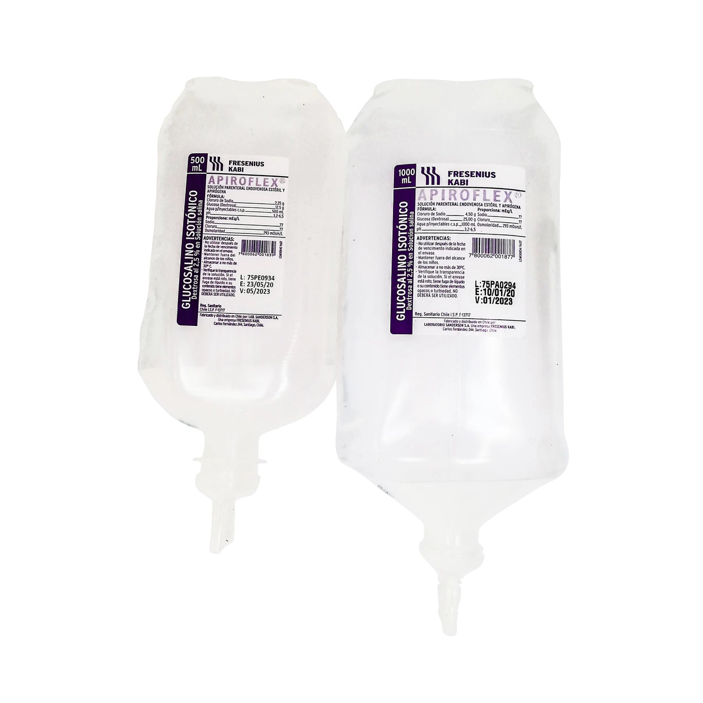 Suero Glucosalino Isotónico Fresenius Kabi 500mL x20