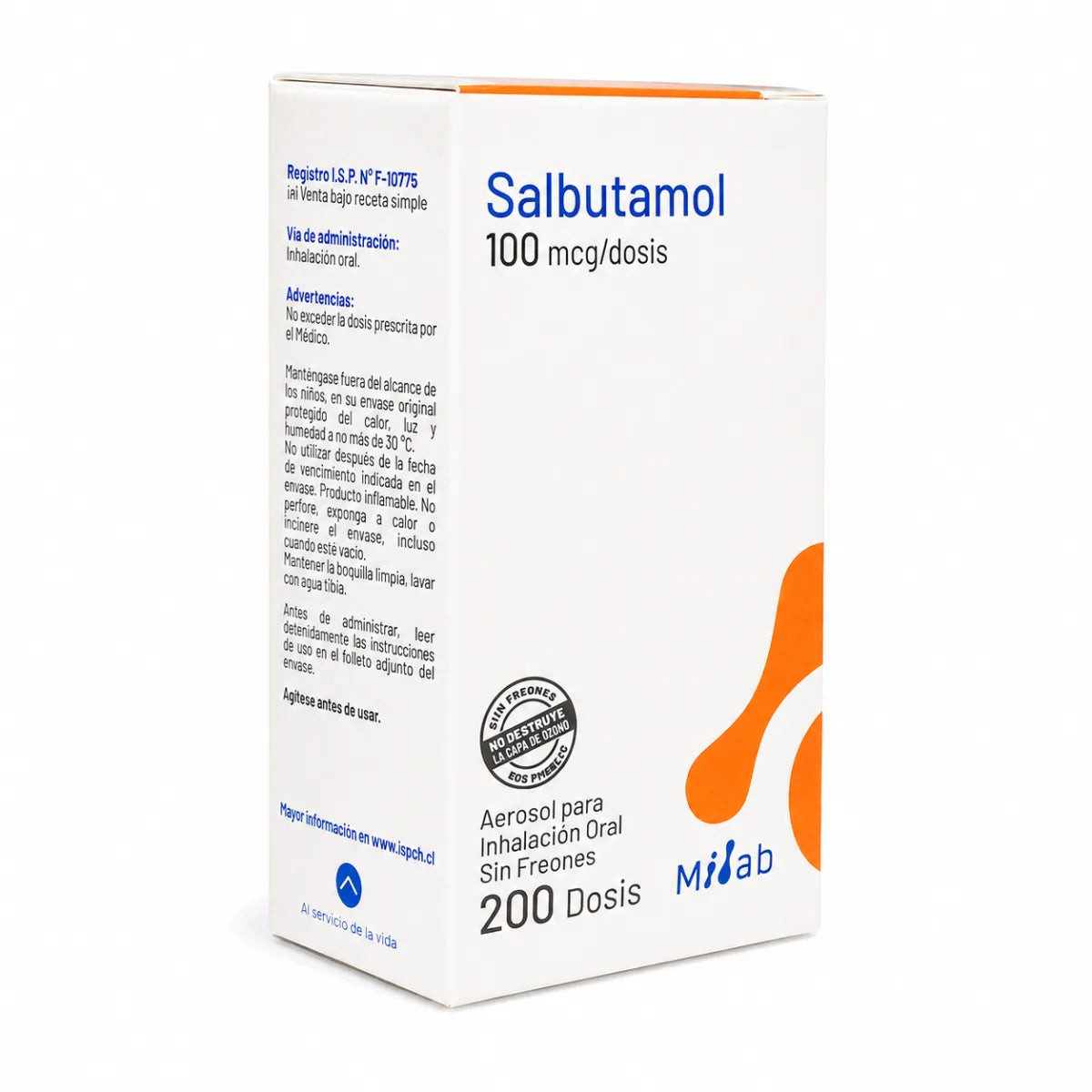 Salbutamol Inhalador Bucal 200 Dosis Mintlab