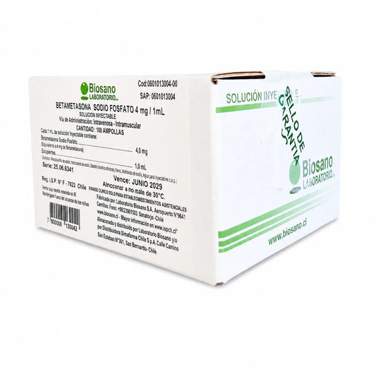Betametasona 4mg/1mL Inyectable x100 Biosano