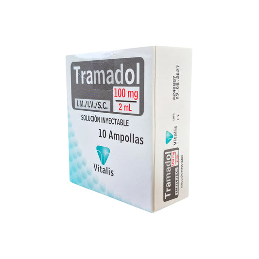 Tramadol 100mg/2mL Inyectable Vitalis